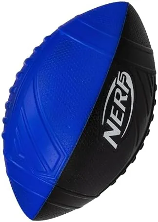 nerf kids foam football pro grip youth soft foam ball indoor outdoor small nerf foam football 9 inch youth sized ball blue black